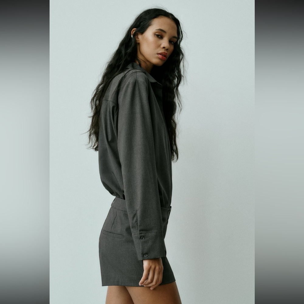 Zara shirt/shorts jumpsuit